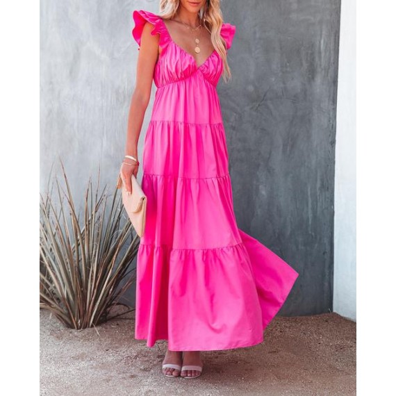 PREORDER - Caprice Tiered Ruffle Maxi Dress