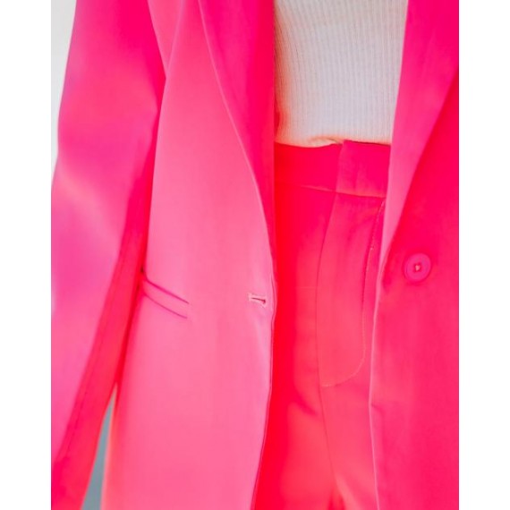 Standards Pocketed Blazer - Neon Pink